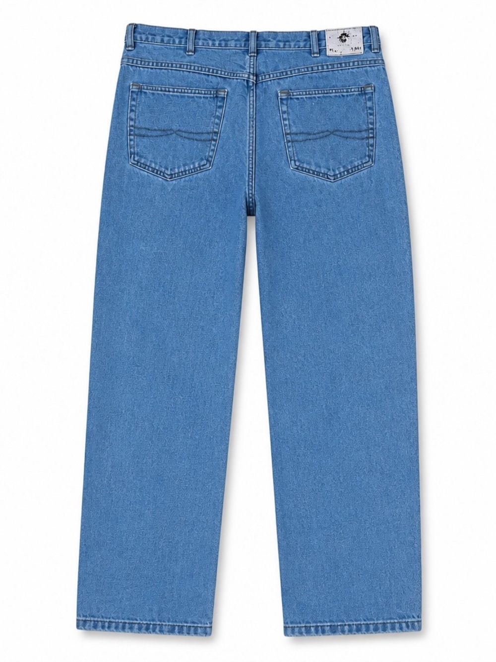 Vintage Blue Retro Relaxed Fit Men's Jeans 34